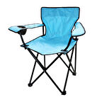 AÇIK MAVİ TELESKOP KATLAMALI KAMP SANDALYESİ  GO50608008750