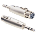 CANON DİŞİ / 6.3 MM STEREO GİTAR ERKEK CANON ÇEVİRİCİ JACK(XRL)  GO50603829490