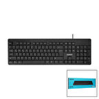 EVEREST KB-1002  USB KABLOLU  KLAVYE  Q KALVYE  130CM KABLO (5060)