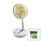 MASA ÜSTÜ VANTİLATÖR USB ŞARJIL KATLANIR FAN=13.6CM - UZAYAN AYAK=11-16CM 180 DERECE TELEFONLUKLU GS-275 (5060)
