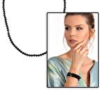 Hem Bileklik - Hem Kolye - Hem Tesbih 99lu Siyah Oniks Doğaltaş Takı