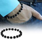 Faset Kesim Oniks Doğaltaş Erkek Bileklik