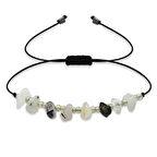 Makrome Örgülü Basic Model Rutil Kuvars Doğaltaş Kadın Bileklik