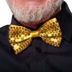 Periboia Altın Payetli Pullu Papyon 