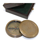 Periboia Ahşap Kutulu Pirinç Pusula Model 7