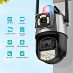 Periboia Çakarlı Çift Lensli Dış Mekan Güvenlik Kamerası