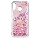 Gpack Samsung Galaxy M10S Kılıf Milce Sulu Yüzüklü Silikon Arka Kapak