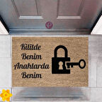 Kapı Önü Paspası Dekoratif Dijital Baskı Kilit P-2395