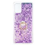 Gpack Samsung Galaxy A71 Kılıf Milce Sulu Yüzüklü Silikon Arka Kapak