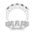 0,70 Karat Pırlanta Beştaş Yüzük