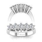 0,80 Karat Pırlanta Beştaş Yüzük