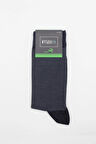 Koyu Lacivert Bambu Desenli Çorap 1060245103