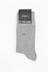 Gri Düz Bambu Soket Çorap 1060250150