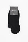Siyah Düz Pamuklu Suprem Sneaker Çorap 1060250151