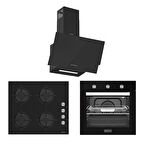 Tecna Siyah Ankastre Set (F-8156 O-8401 D-8801) 