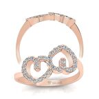 0,15 Karat Pırlanta Kalp Yüzük