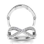 0,34 Karat Pırlanta Sonsuzluk Yüzük