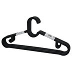 10PCS PLASTİK - ANTRASİT GRİ ELBİSE ASKISI 