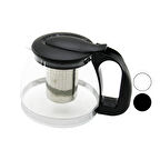 1250ML CAM DEMLİK  ÇELİK SÜZGEÇLİ - PLASTİK KULP - KAPAK - KROM ÇERÇEVE 