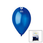 GM-110-36-54 METALİK - MAVİ BALON 11&amp;apos;&amp;apos; - 28CM - 100 PARÇA (4490)