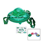 UFO MODELİ RENKLİ MİKA KRİSTAL SULUK MATARA PİPETLİ - TAŞIMA ASKILI 550ML ( HERHANGİ BİR RENK  GÖNDERİLİR )  