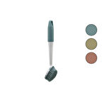 RENKLİ SİLİKON ÇOK AMAÇLI TEMİZLİK FIRÇASI PLASTİK SAPLI=SİLİKON KILIFLI 26.5CM (4490)