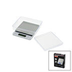 SUPERIOR MINI I-2000 3000GR/0.1GR MİNİ=10.5X13CM HASSAS TARTI - TERAZİ ŞEFFAF PLS.KAPAK  PİLLİ (4490)