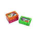 METAL KUTU DİKİŞ SETİ İPLİK - MEZURA - TEKSTİL MAKASI - İĞNE - YÜZÜK (4490)