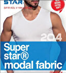 Star 204 Modal Sıfır Kol V-Yaka Atlet