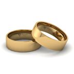 6 mm klasik düz kadın alyans