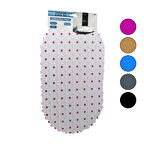 OVAL - EKO PVC +VANTUZ DESEN - ŞEFFAF RENKLİ 122PCS VANTUZ KAYDIRMAZ BANYO - KÜVET PASPAS 33X61CM (5224)