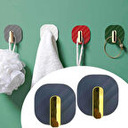 2li Yapışkanlı Retro Askılık Dolap Kapak Kulpu Gri (5224)