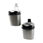 METAL ASKILI PLASTİK ÇÖP KOVASI YAPIŞKANLI MONTAJ (5224)