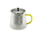 YUVARLAK KABARTMALI - BOROSİLİKAT  CAM DEMLİK 550ML (5224)