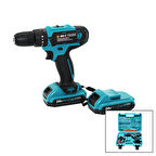 MAVİ 1250 RPM BN-5 F-136 CORDLESS DRILL FULL ŞARJLI=24V=5.0Ah - 2 BATARYA MATKAP SETİ ÇANTALI (5224)