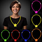 Glow Stick Yıldız Kolye - Glow Kolye - Glow Stick Partisi Yıldız Kolye 6 Adet (5224)