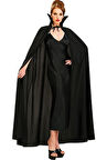 Siyah Renk Yakalı Halloween Pelerini 120 cm (5224)