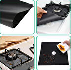 Ocak Koruyucu Folyo Yanmaz Yapışmaz 4&amp;apos;lü Set SiYAH (5224) AZ-522489GocMT375S