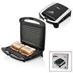 ELEKTRİKLİ TOST MAKİNESİ 2 DİLİM GRANİT YAPIŞMAZ YÜZEY - KİLİTLENEBİLİR KAPAK 750W SSM-2587 (5224)