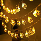 GÜN IŞIĞI - AY-YILDIZ 3MT PİLLİ 2 FONKSİYONLU PERİ LED - DEKOR LAMBA (5224)