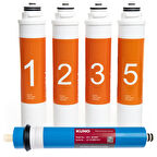 Waterlife Filtre 5 'li Lg Mebran Set Waterlife Su Arıtma Filtresi