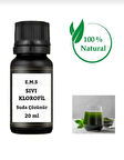Sıvı Klorofil 20 Ml Doğal - Suda Çözünür Yeşil Renkte Damlalıklı Cam Şişede.( Lıquıd Chloropyhll )