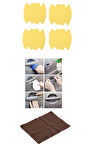 5li Set Araba Kapı Kolu Koruyucu Çizilme Önleyici Şeffaf Sticker Film Koruma Seti