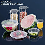 Taze Tutan Silikon Kapak Seti - 6'lı