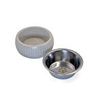  Mikopet Organik Seramik Mama Kabı Gri