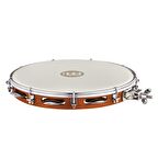 Meinl PA12CN-M-TF-H Pandeiro Chesnut Mountable True Feel Synthetic Head 12" Tamburin