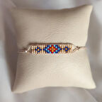 Uretti - Buket 8636 El İşi Etnik Desenli Bileklik 21cm - Mavi