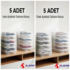 10 LU SET ŞEFFAF 5 ERKEK-5 KADIN AYAKKABI SAKLAMA KUTUSU-AYAKKABI DÜZENLEYİCİ 