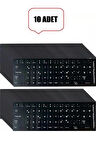 10 Adet Türkçe F Klavye Etiketi Laptop Pc Sticker Kaliteli PvcKeyboard Sticker PVC Harf Çıkartmaları