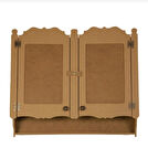 Ahşap Mdf Boyanabilir 2 Kapaklı Duvar Mutfak Rafı - Terek